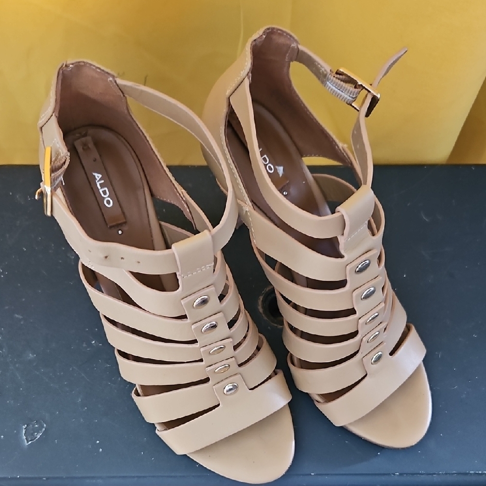 Aldo Women's Beige Strappy Heels